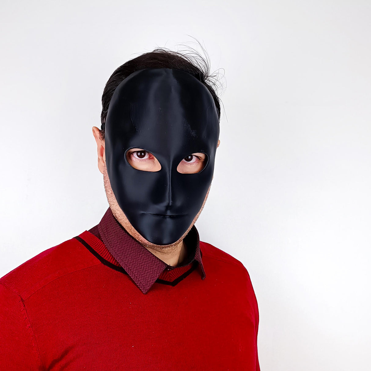 Product detail view of 3D Printed Blank Paintable Face Mask.