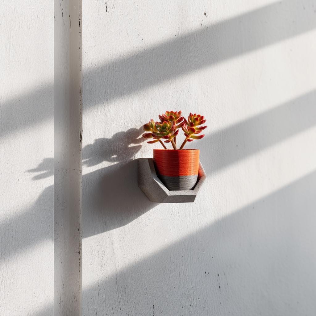 3D Printed Minimal Bracket Wall Shelf shown in the product image.