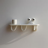 Product gallery view of 3D Printed Squiggle Hook Wall Shelf.
