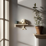 Alternate product view of 3D Printed Whale Character Wall Shelf.