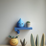 Alternate product view of 3D Printed Water Drop Wall Shelf.