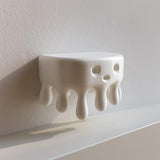Product gallery view of 3D Printed Dripping Blob Wall Shelf.