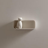 Product gallery view of 3D Printed Minimal Cat Wall Shelf.