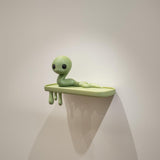 Alternate product view of 3D Printed Snake Creature Wall Shelf.