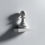 Product gallery view of 3D Printed Chess Pawn Wall Shelf.