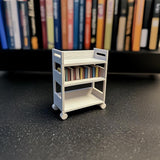 Alternate product view of 3D Printed 1:12 Dollhouse Library Cart.