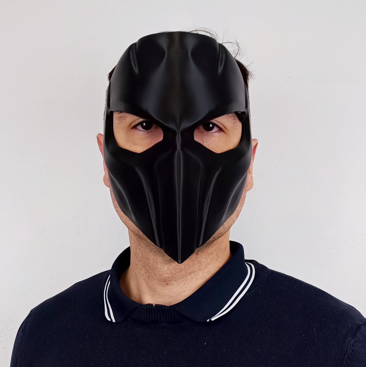 Additional product view of 3D Printed Tactical Supervillain Mask.