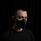 Alternate product view of 3D Printed Minimalist Black Cosplay Mask.