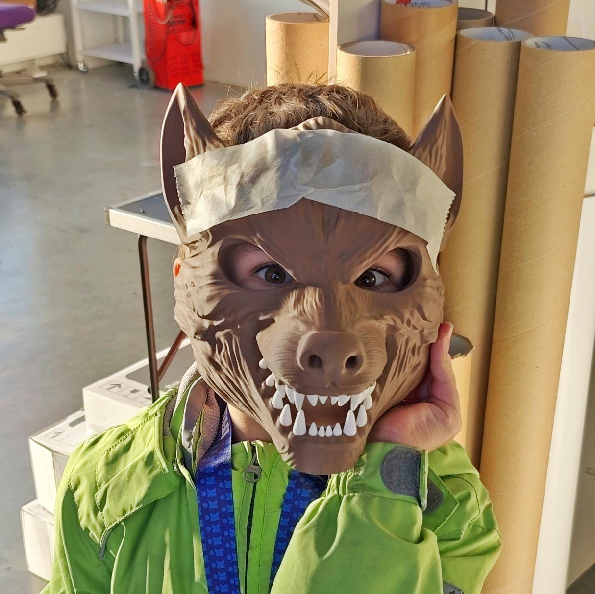 Product gallery view of 3D Printed Werewolf Cosplay Mask.
