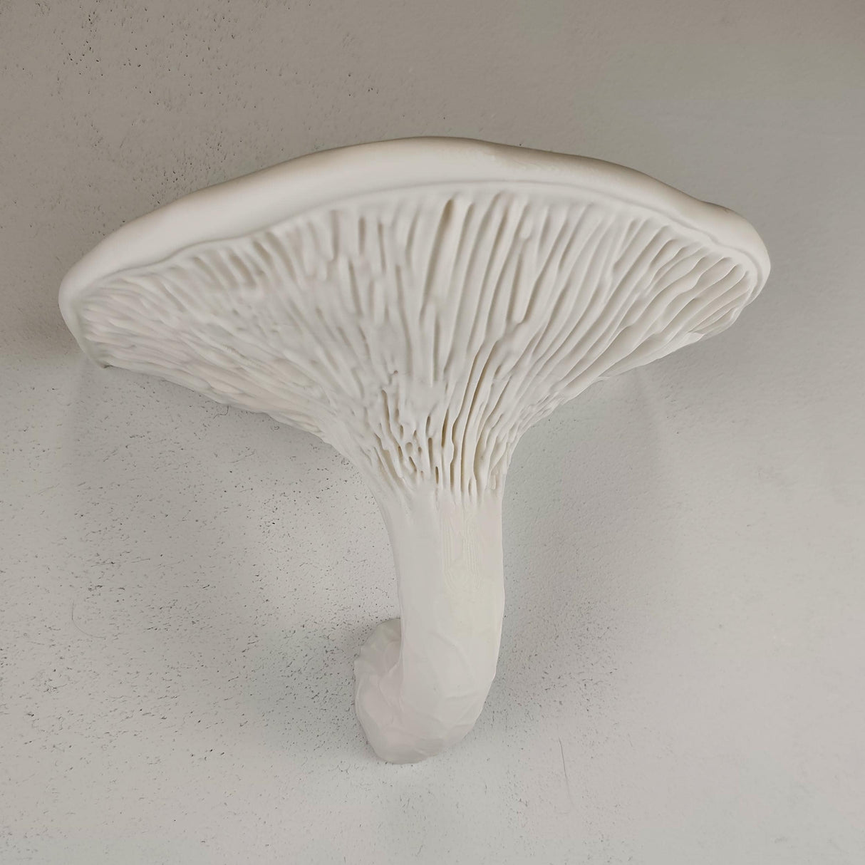 Product gallery view of 3D Printed Organic Mushroom Wall Shelf.