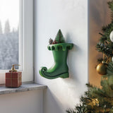 Alternate product view of 3D Printed Elf Boot Wall Vase.
