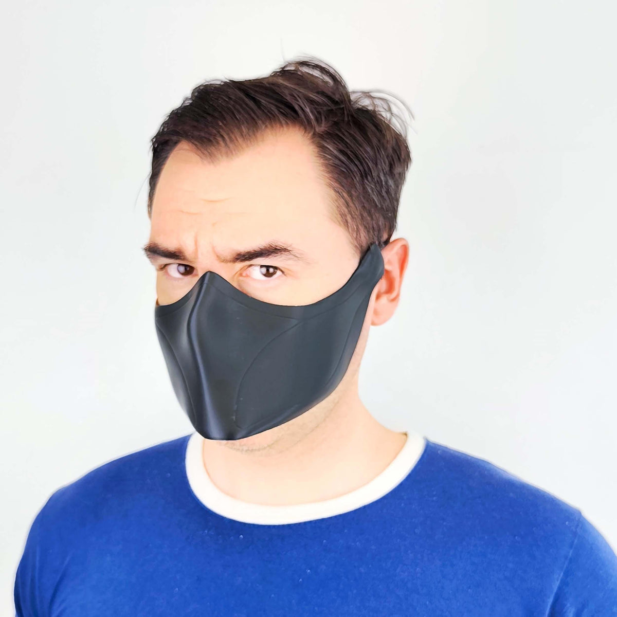 Alternate product view of 3D Printed Futuristic Half Mask.