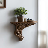 Alternate product presentation of 3D Printed Tree Root Wall Shelf.