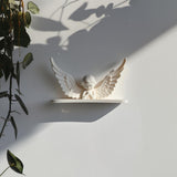 Alternate product view of 3D Printed Angel Wing Wall Shelf.