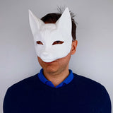 Product gallery view of 3D Printed Japanese Kitsune Fox Mask.