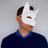 Alternate gallery view of 3D Printed Japanese Kitsune Fox Mask.