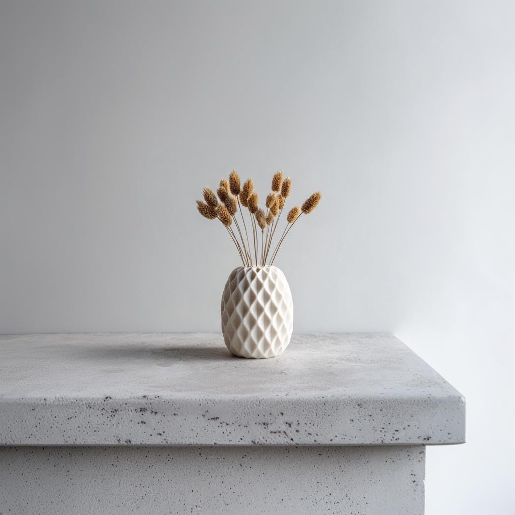 Additional product view of 3D Printed Geometric Vase.