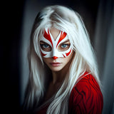Additional product presentation of Fox Spirit Cosplay Japanese Folklore Mask.
