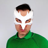 Alternate product presentation of 3D Printed Bird Mask.