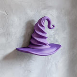 Product gallery view of 3D Printed Curved Wizard Hat Wall Shelf.