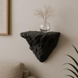 Product presentation view of 3D Printed Rock Wall Shelf.
