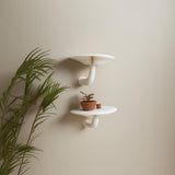 Product presentation view of 3D Printed Honey Mushroom Shelves.