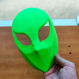 Additional product view of 3D Printed Futuristic Alien Cosplay Mask.