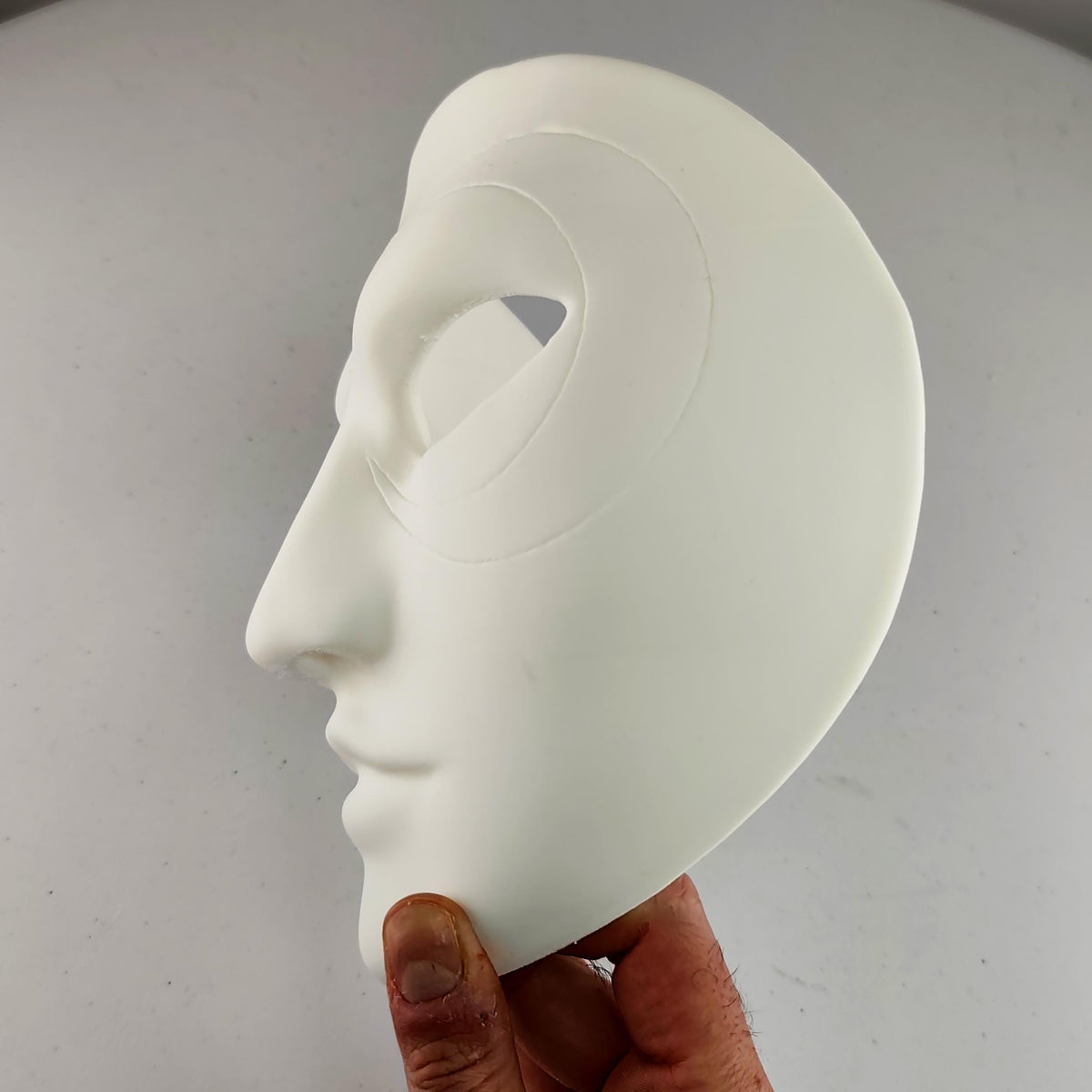 Alternate gallery view of 3D Printed Sculpted Full Face Craft Mask.