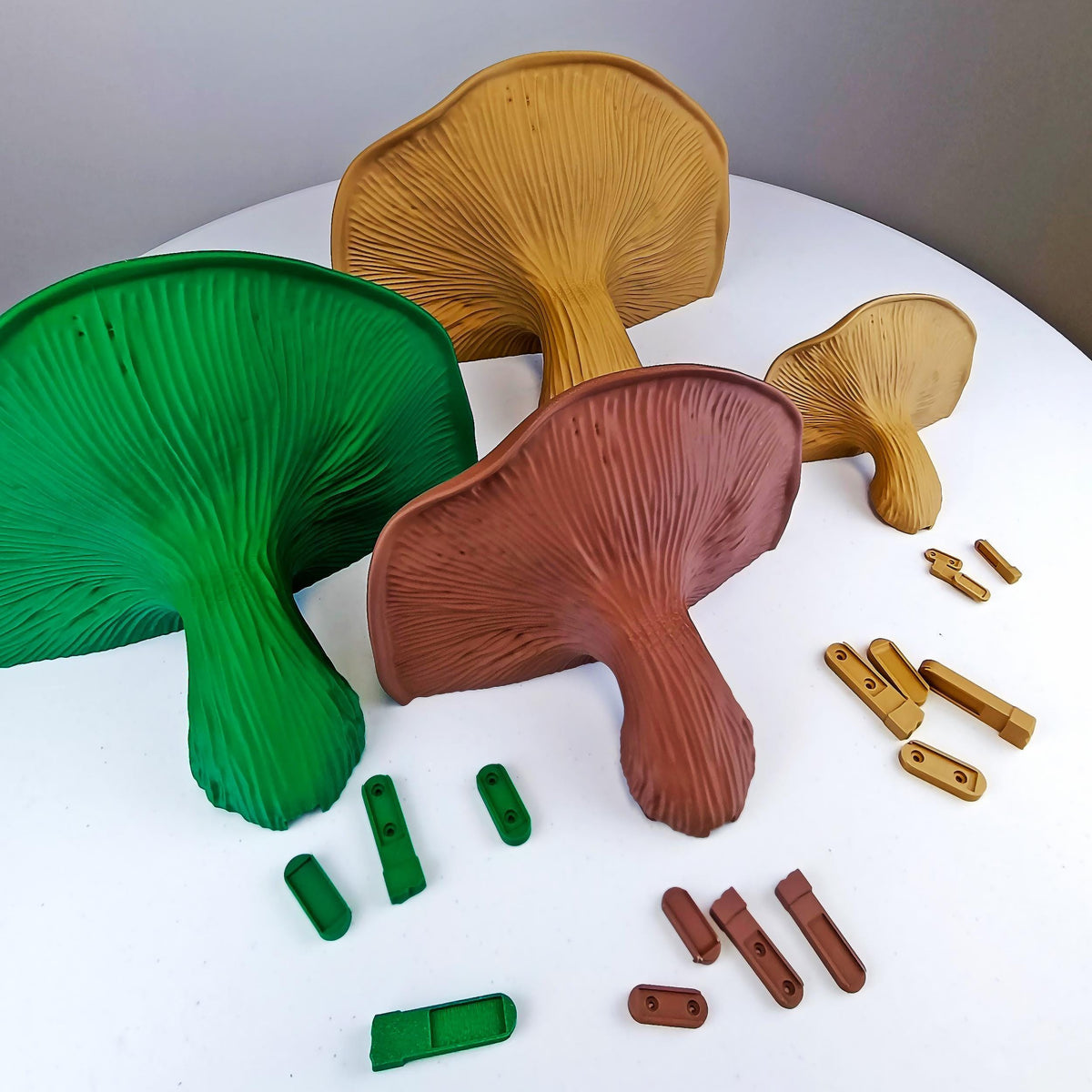 Additional product detail of 3D Printed Fungi Wall Shelf.