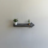 Alternate product view of 3D Printed Directional Arrow Wall Shelf.
