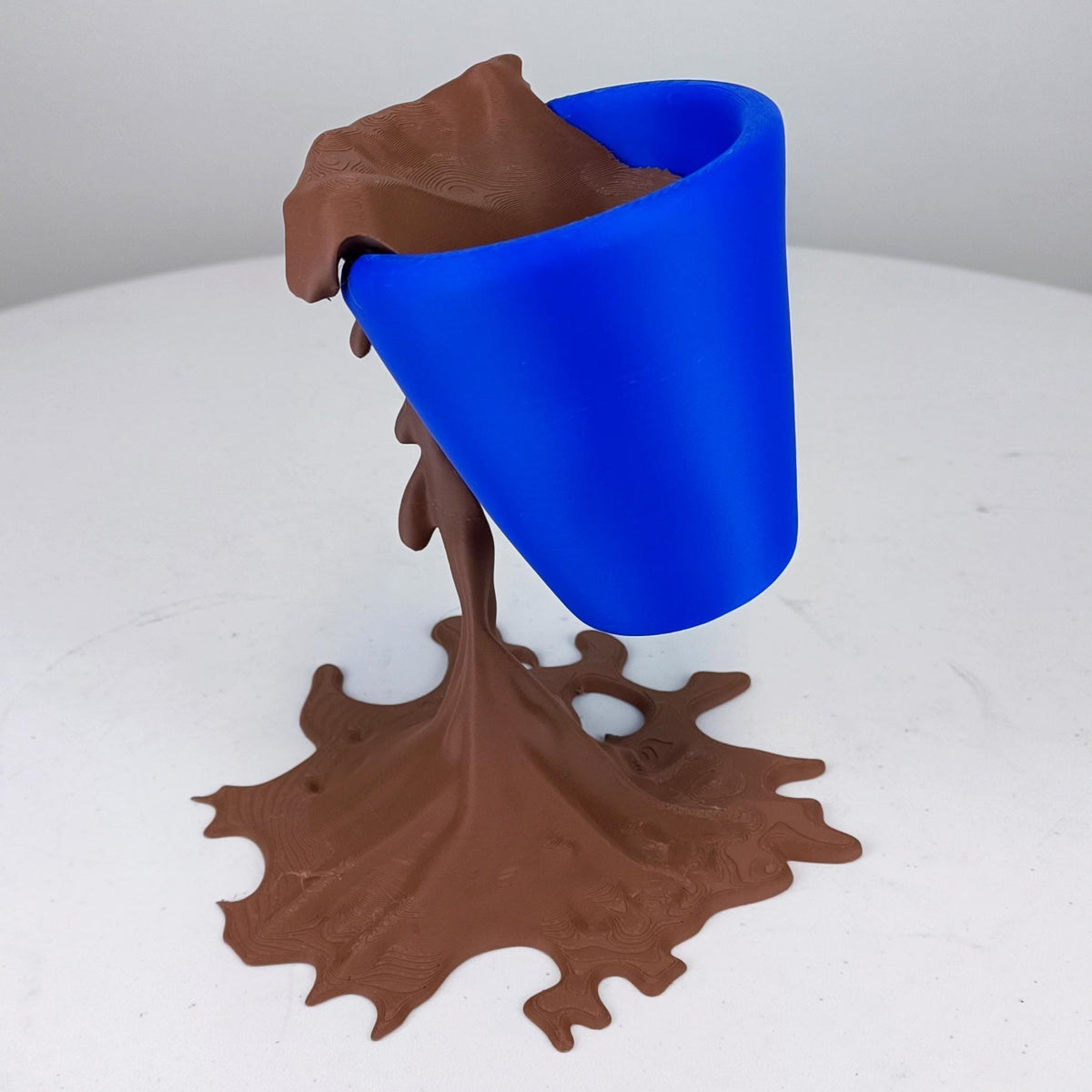 Product gallery view of 3D Printed Floating Spilled Coffee Sculpture.