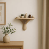 Product presentation view of 3D Printed Mushroom Wall Shelf.