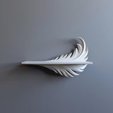 Product gallery view 15 of 3D Printed Feather Wall Shelf.