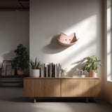 Additional product view of 3D Printed Cat Face Wall Shelf.