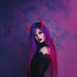 Additional product detail of 3D Printed Demon Horns Costume Headband.