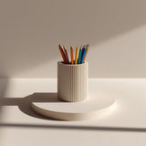 3D Printed Ribbed Pencil Holder shown in the product image.