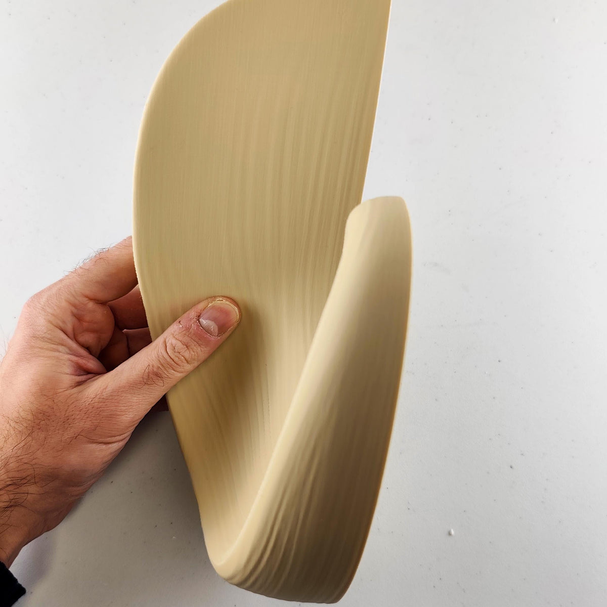 Product gallery view of 3D Printed Wave Wall Shelf.