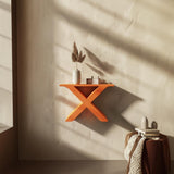 Alternate product view of 3D Printed Geometric X Wall Shelf.