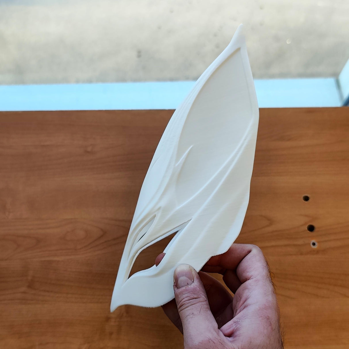 Additional product detail of 3D Printed Fox Spirit Half Mask.