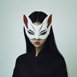 Alternate product presentation of 3D Printed Fox Spirit Half Mask.