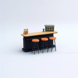 Additional product presentation of Miniature Bar Counter Set 1.