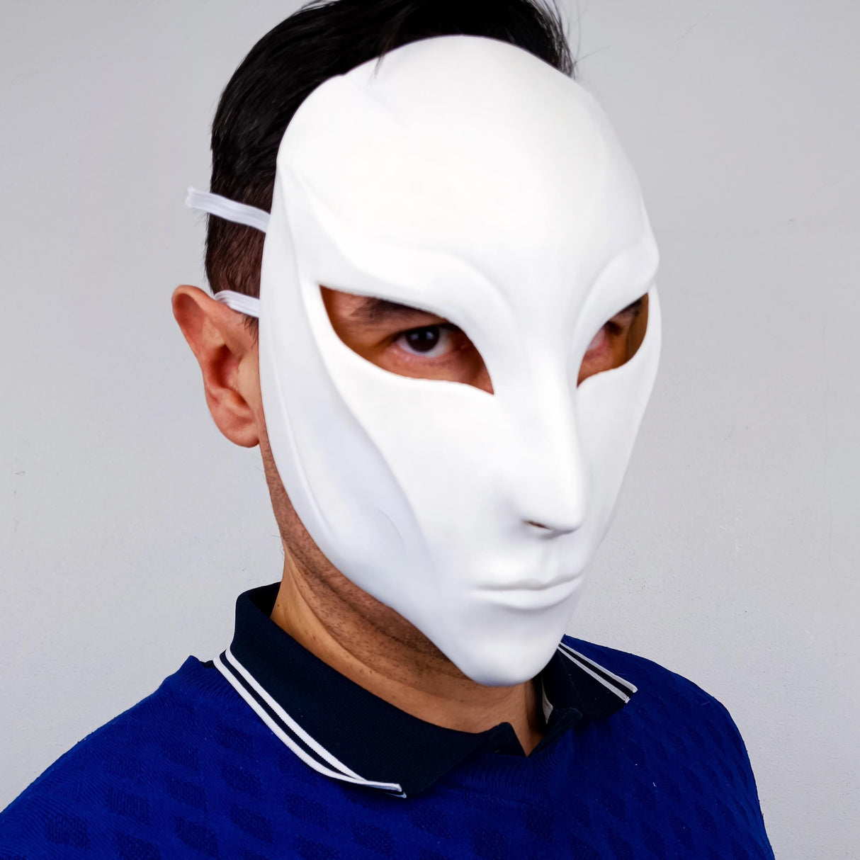 Product detail view of 3D Printed Phantom Assassin Mask.