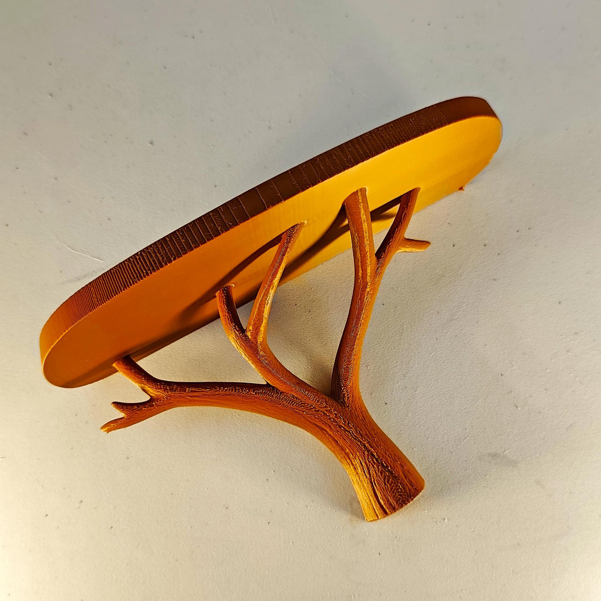 3D Printed Tree Branch Wall Shelf shown in the product image.