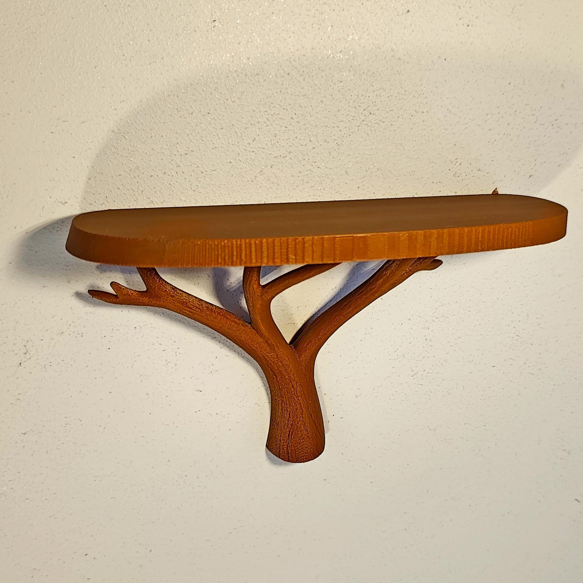 Alternate product view of 3D Printed Tree Branch Wall Shelf.