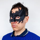 Additional product view of 3D Printed Gothic Masquerade Half Mask.