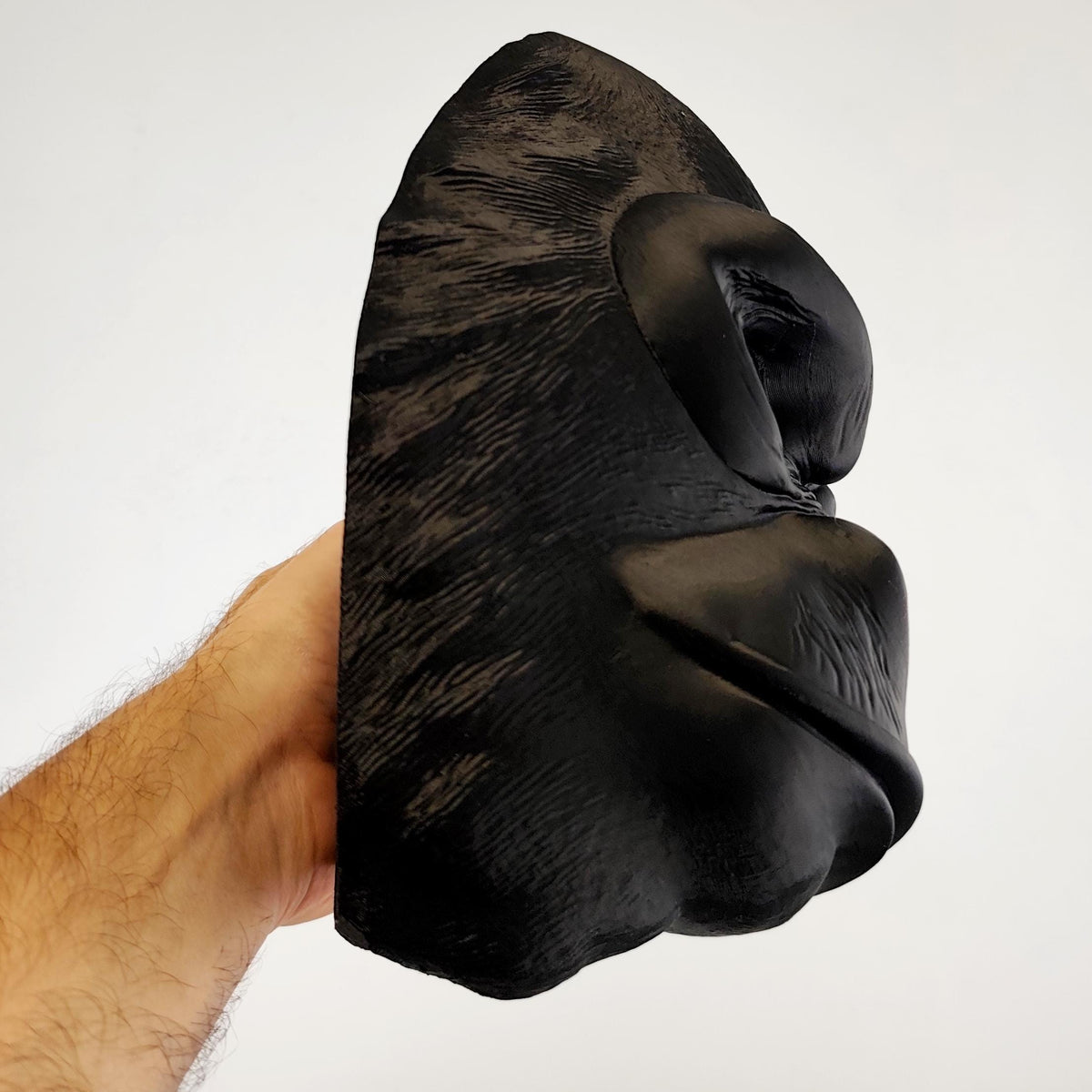 Product detail view of 3D Printed Gorilla Mask.
