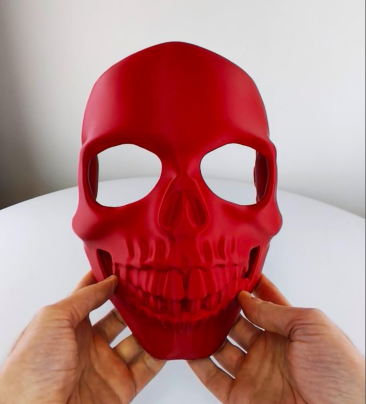Additional product view of 3D Printed Skull Mask.