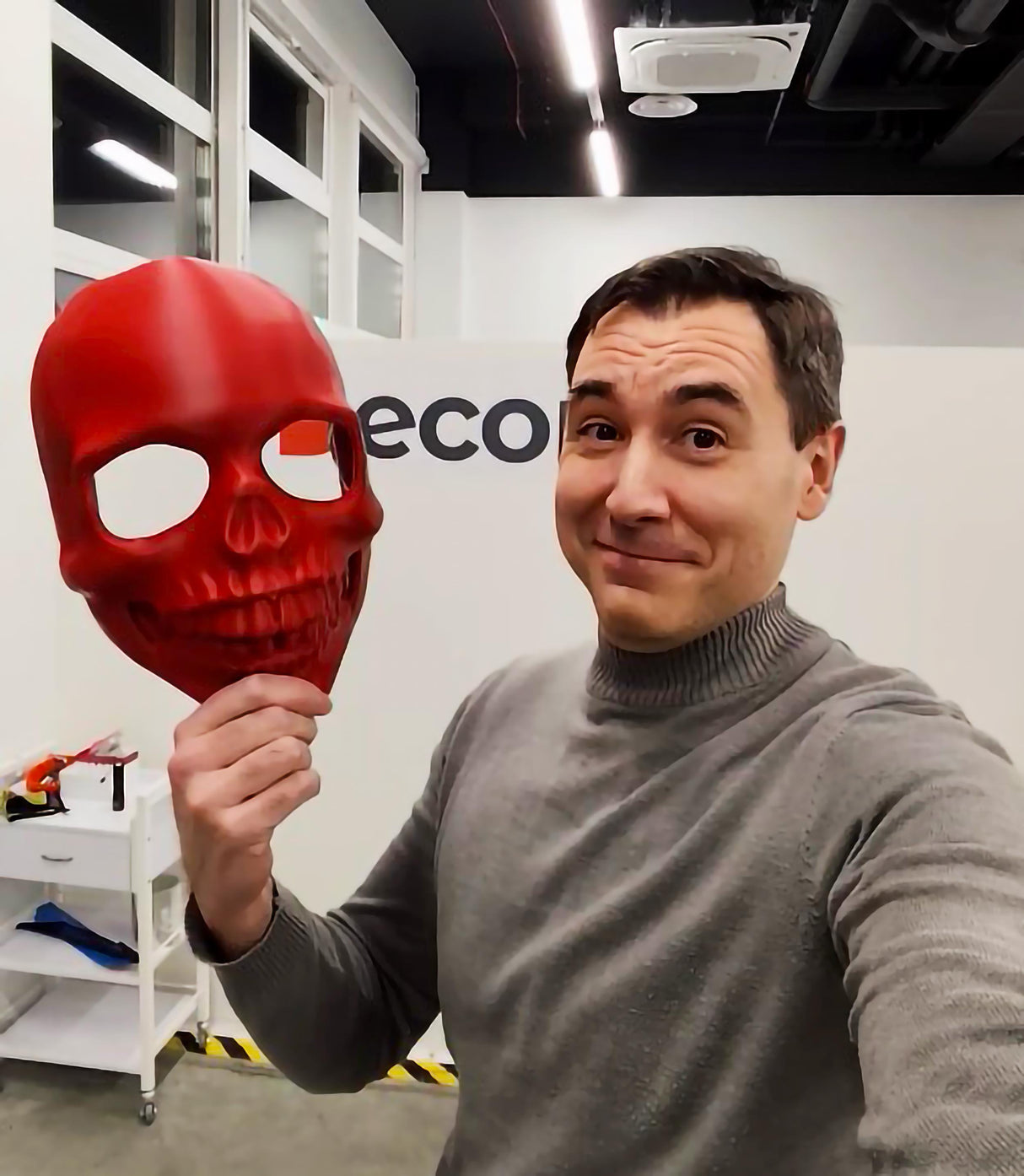Product gallery image 3 of 3D Printed Skull Mask.