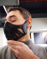 Alternate product view of 3D Printed Futuristic Warrior Face Mask.