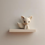 Product gallery view of 3D Printed Fox Character Wall Shelf.